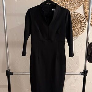 Calvin Klein Classic Black midi dress
